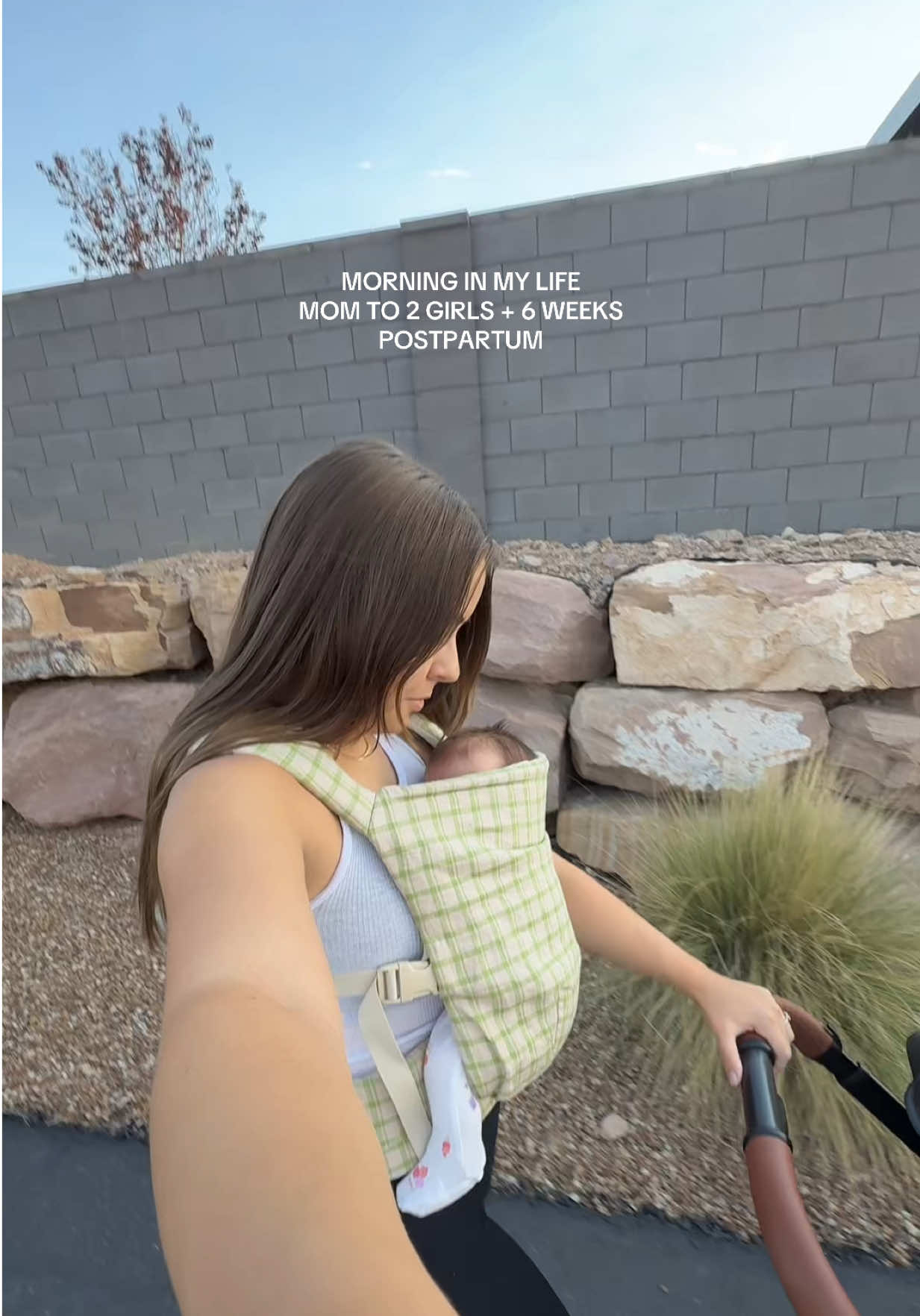 TikTok post by @kaymcarter for Just Ingredients. Caption reads: Getting back to it even though both girls woke up....