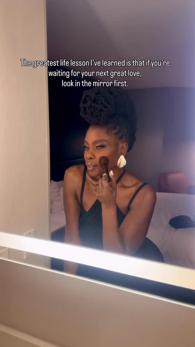 Instagram post by @danessa_myricks for Danessa Myricks Beauty. Caption reads: “The reflection you see in the mirror is not your....