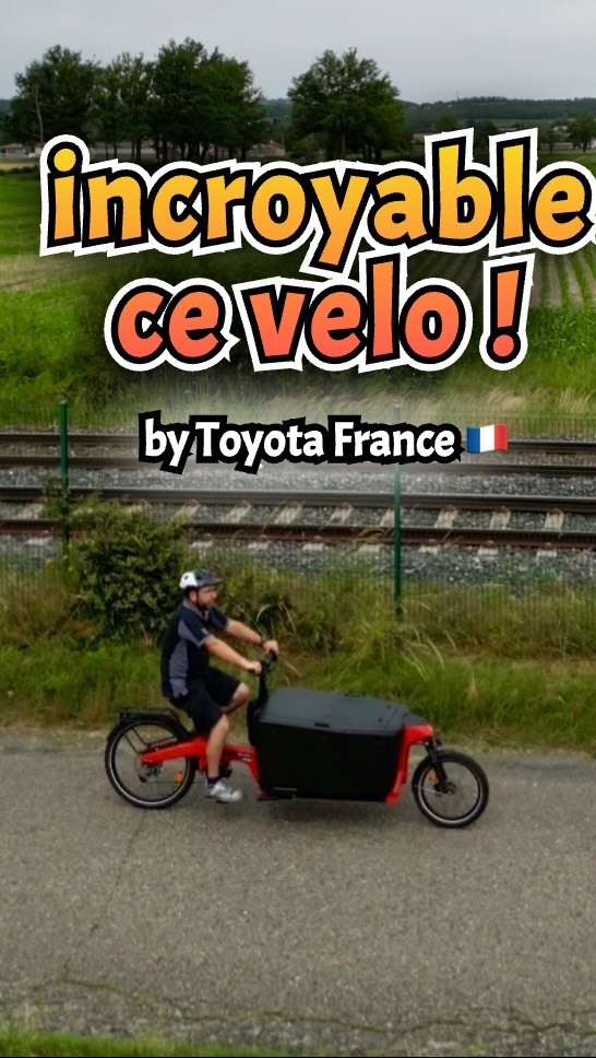 Instagram post by @ericlecarreleur for TOYOTA. Caption reads: « J’ai eu la chance de pouvoir tester pendant 2....