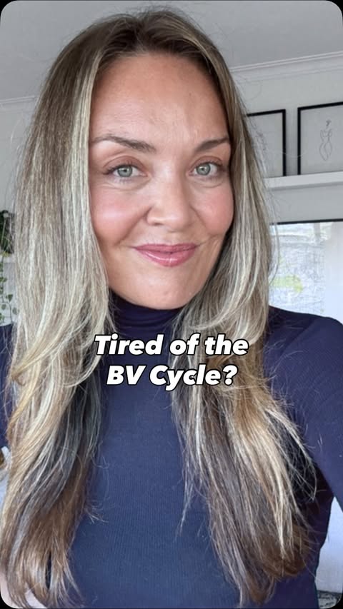 Instagram post by @yoninutritionist for Happy V. Caption reads: If BV keeps coming back after treatment - it’s not....