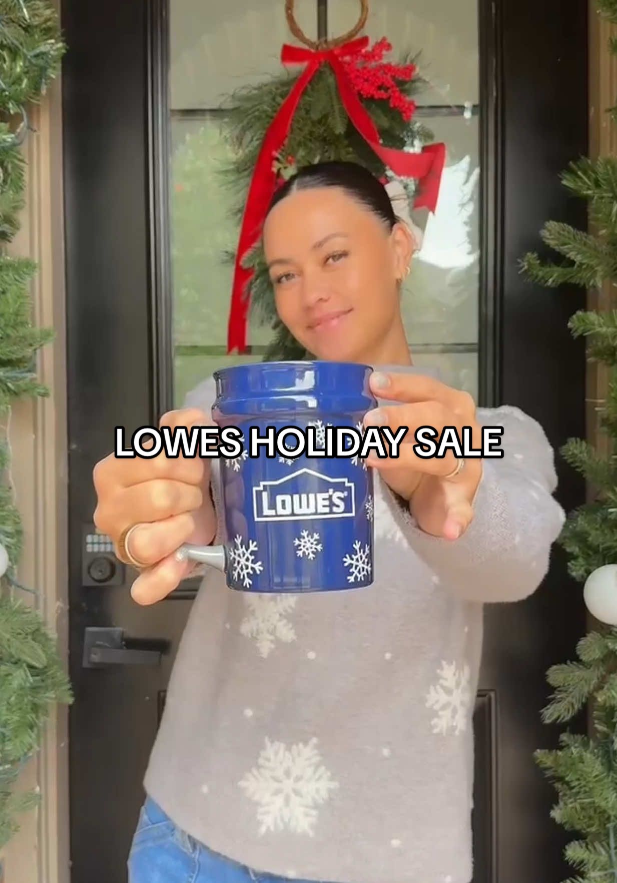 TikTok post by @jazlynebaybee for Lowe's. Caption reads: [...] everything I used in my link in bio!....
