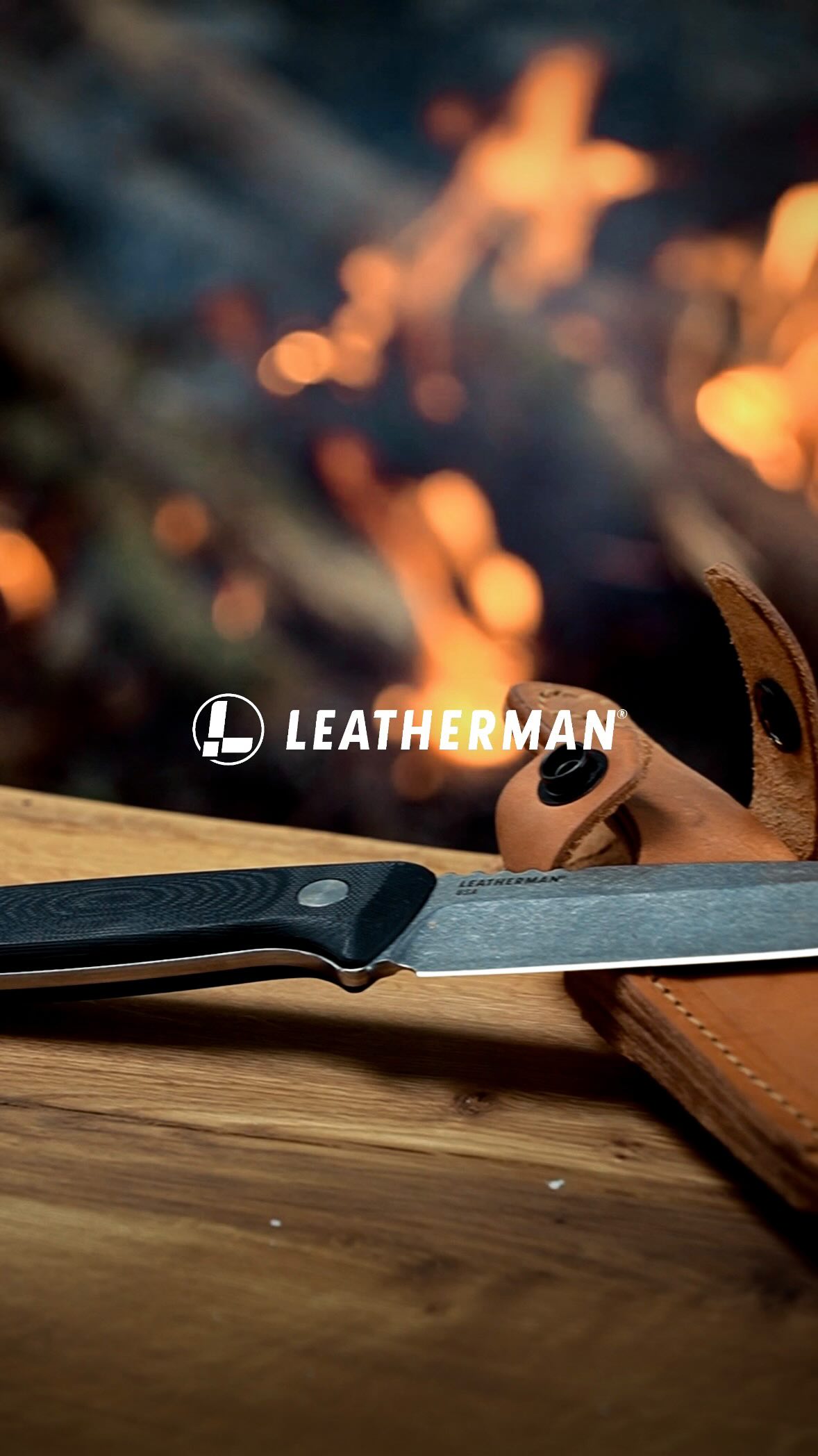 Instagram post by @johannaclermont for Leatherman. Caption reads: Simplicity always tastes best. Venison, salt,....