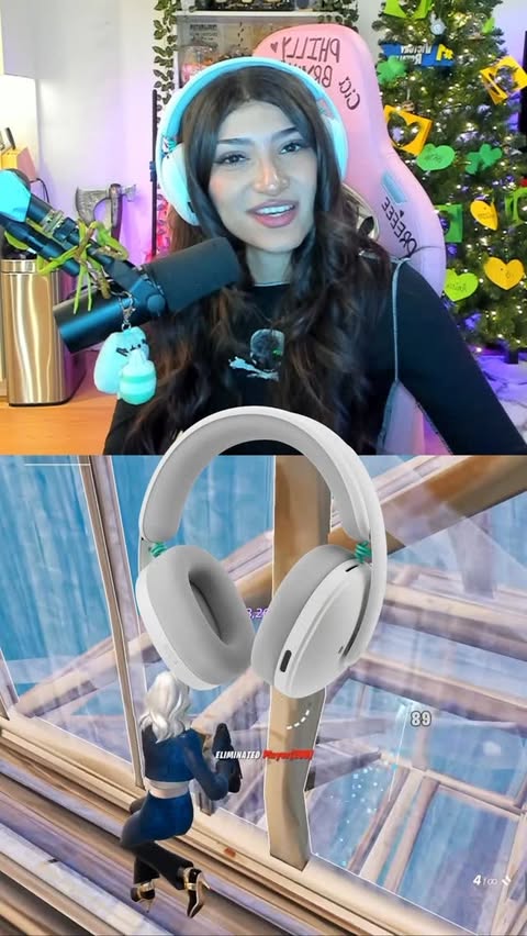 Instagram post by @mariitv__ for Logitech G. Caption reads: [...] out the link in my bio for the G325!....