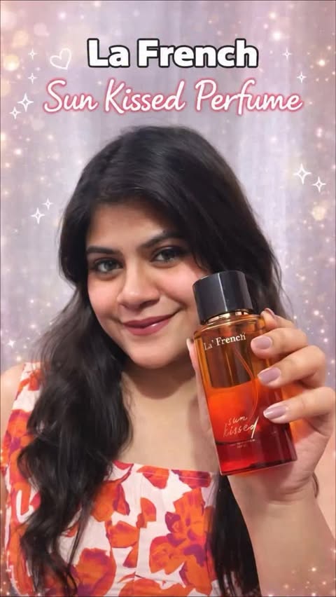Instagram post by @mahak15._ for La'French Perfume. Caption reads: Obsessed with this scent! 😍 @lafrenchperfumes Sun....