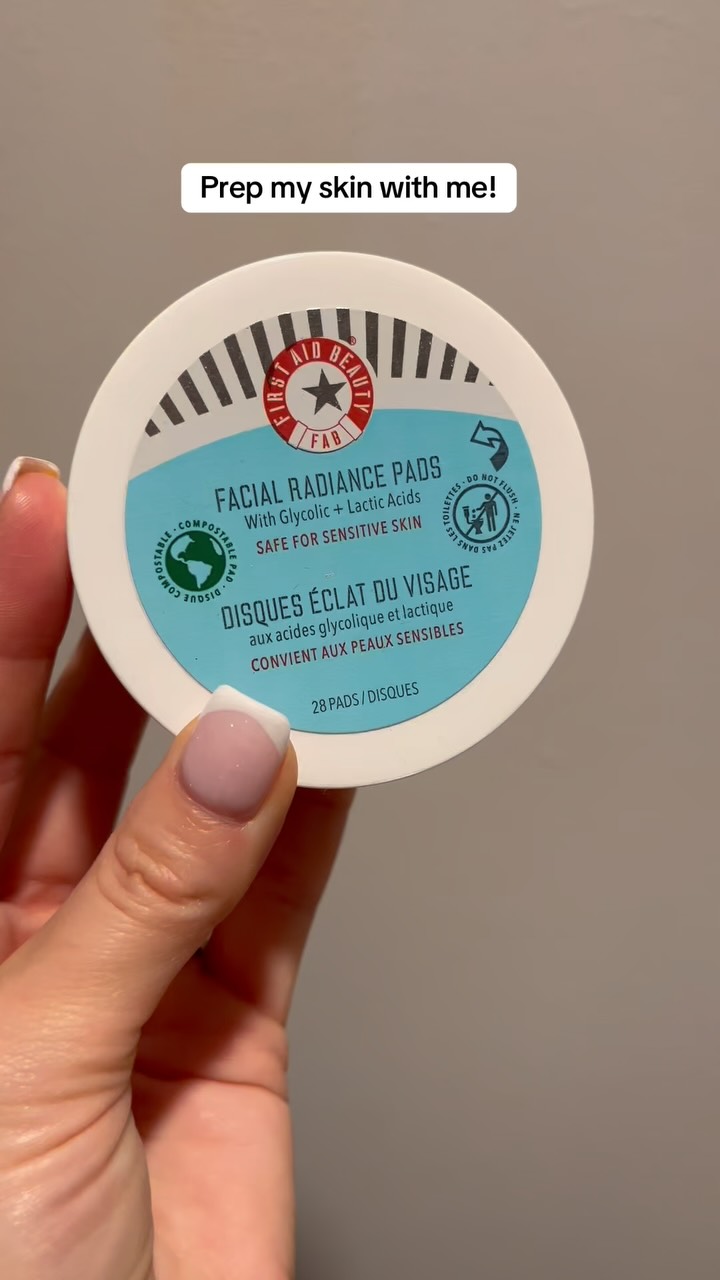 Instagram post by @thefreestylingmummy for First Aid Beauty. Caption reads: [...] radiant complexion thanks to the....