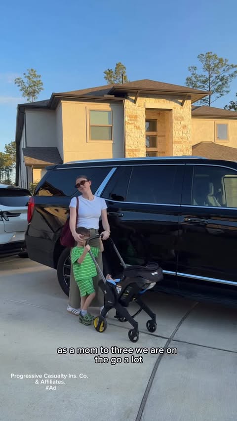 Instagram post by @morgan.kunzie for Progressive. Caption reads: [...] means one less thing I must worry about!....