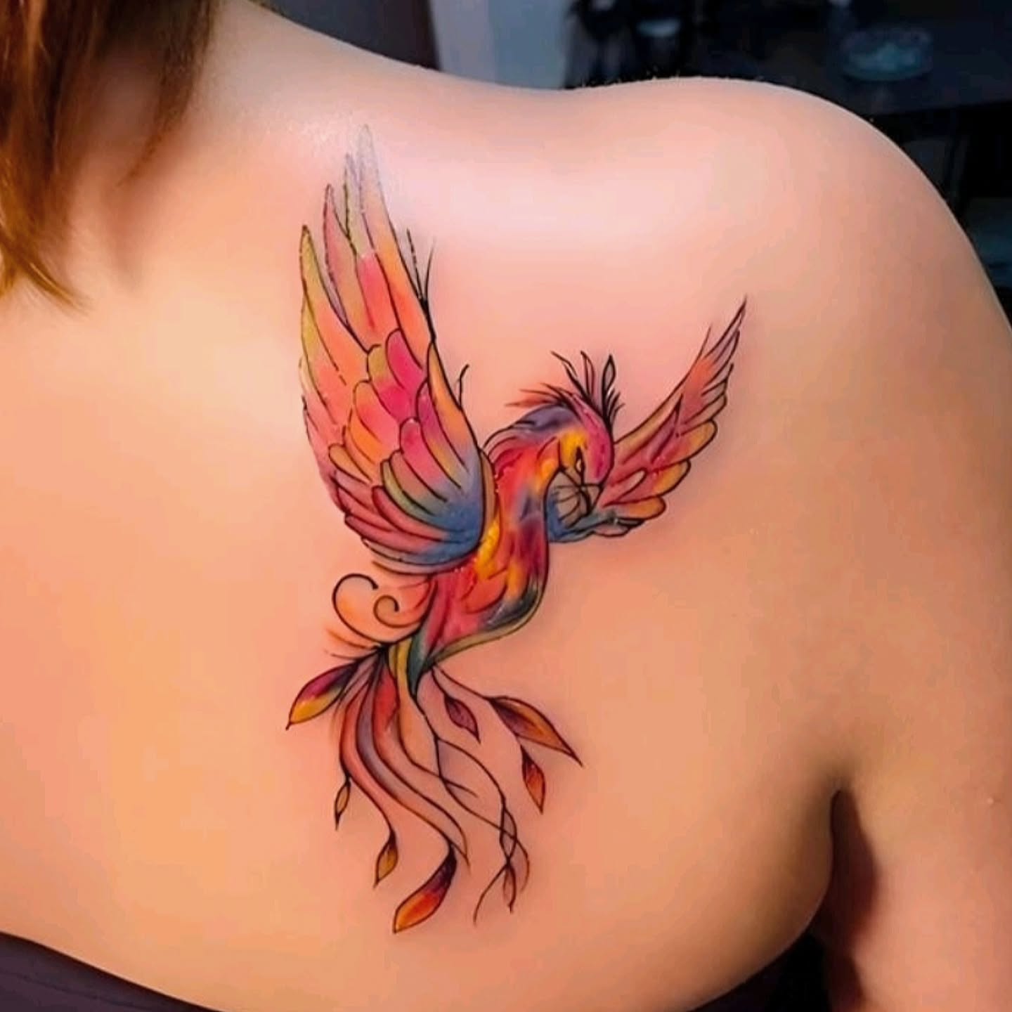 Instagram post by @ufuktattoo for JCONLY. Caption reads: small phoenix sponsored @jconly_official....