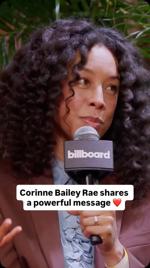 Instagram post by @corinnebaileyrae for BetterHelp. Caption reads: [...] a series by Billboard and @betterhelp. More....