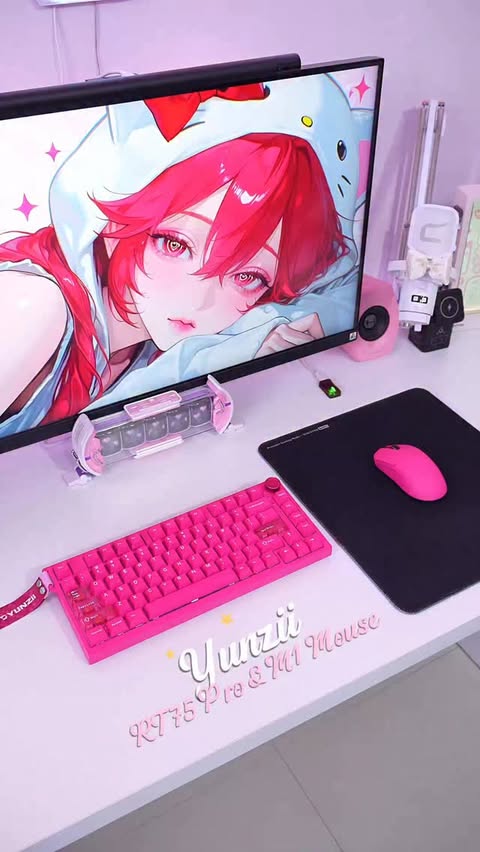 Instagram post by @thean.lucifer for Yunzii. Caption reads: Unbox RT75 Pro keyboard & M1 Mouse from....