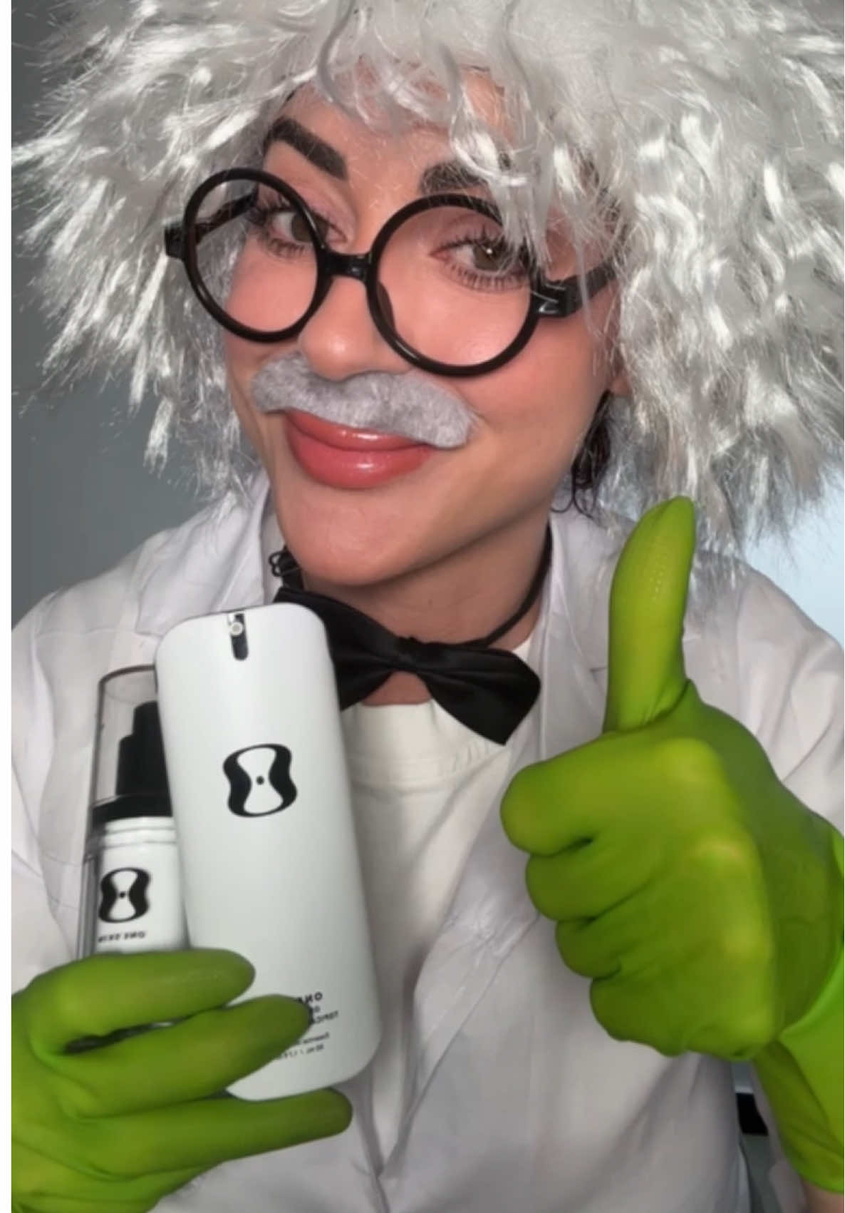 TikTok post by @therealkco for OneSkin. Caption reads: [...] are pro skin health and longevity and....