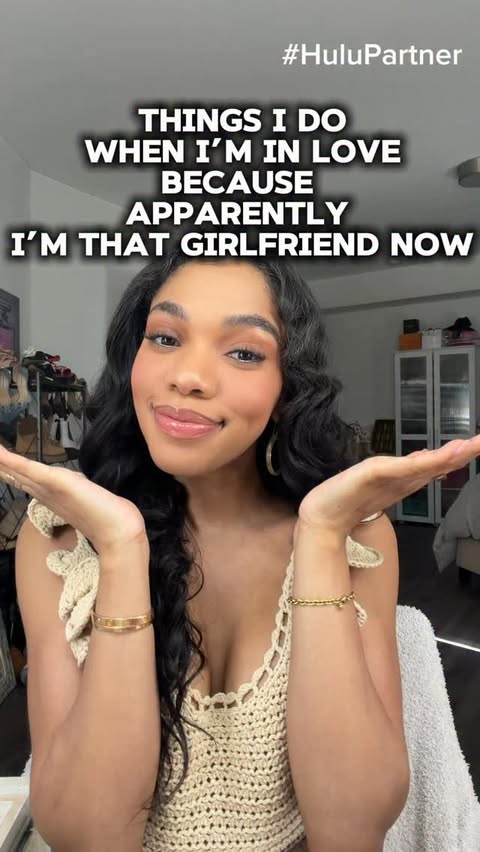 Instagram post by @ttlyteala for Hulu. Caption reads: I’m just a girl in love! #HuluPartner You have to....