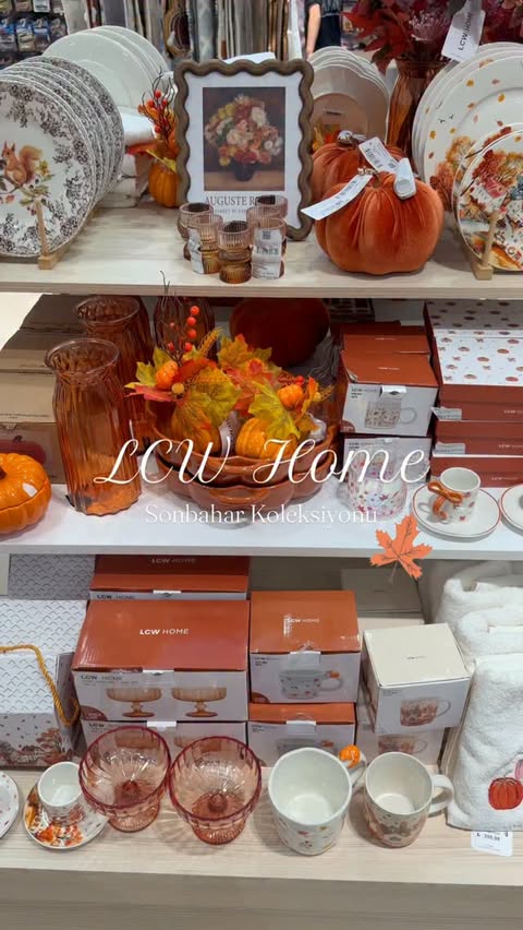 Instagram post by @ceyizamanim for LCW Home. Caption reads: LCW Home sonbahar koleksiyonu 🍂 [...].