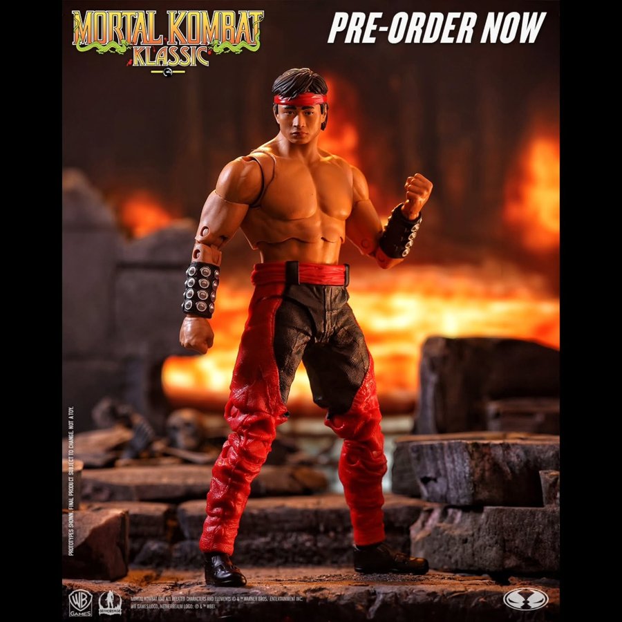 Instagram post by @mkarcadekollection for Mortal Kombat. Caption reads: [...] the @McFarlane_Toys_Official's @MortalKombat....