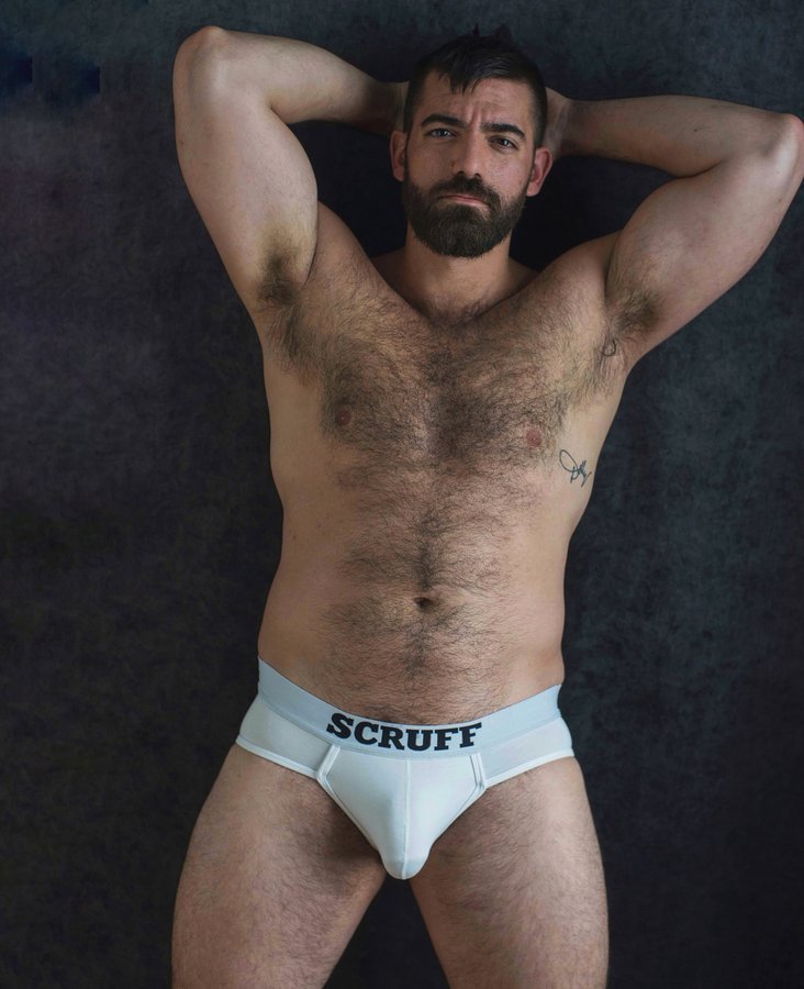 Instagram post by @thegaygaston2 for SCRUFF. Caption reads: Do you like big scruffy daddies who like Dolly....