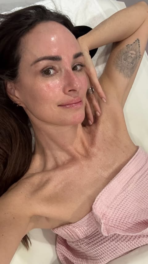 Instagram post by @iamcattsadler for Hydrafacial. Caption reads: [...] to glow at every stage! Find a @hydrafacial....