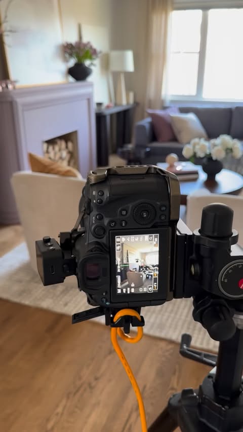 Instagram post by @samanthapynn for Home Hardware. Caption reads: Hello Hushed Horizon! A gorgeous lilac from the....