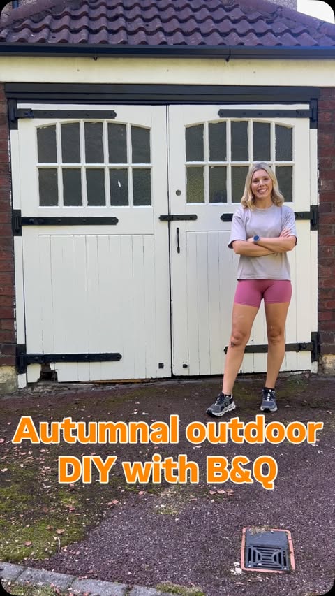 Instagram post by @theheywoodhome for The Influence Room. Caption reads: Ad | Do you struggle to plan autumnal outdoor DIY....