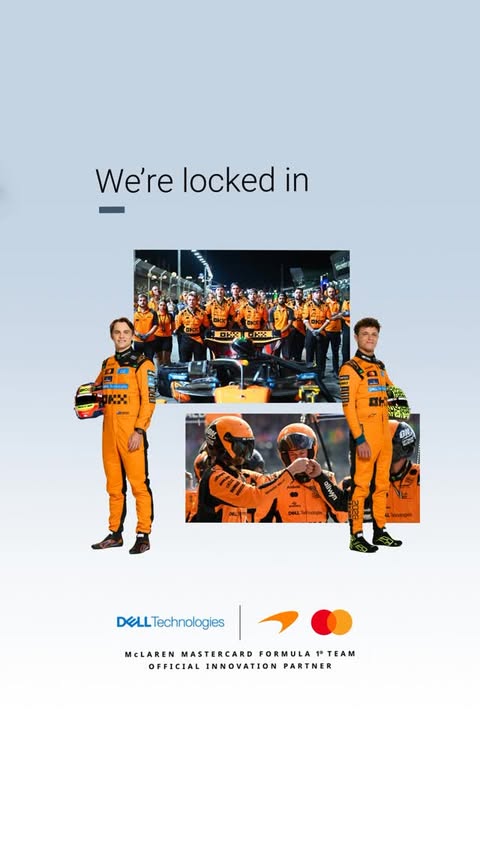 Instagram post by @delluk for Dell Technologies. Caption reads: We are so back. Proud to continue as the Official....