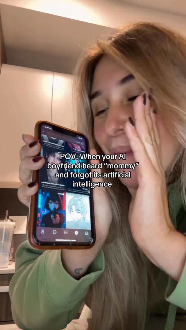 Instagram post by @ayeisemi for Tipsy Chat. Caption reads: He’s not real but he texts back 😭💬 @tipsychat ,....