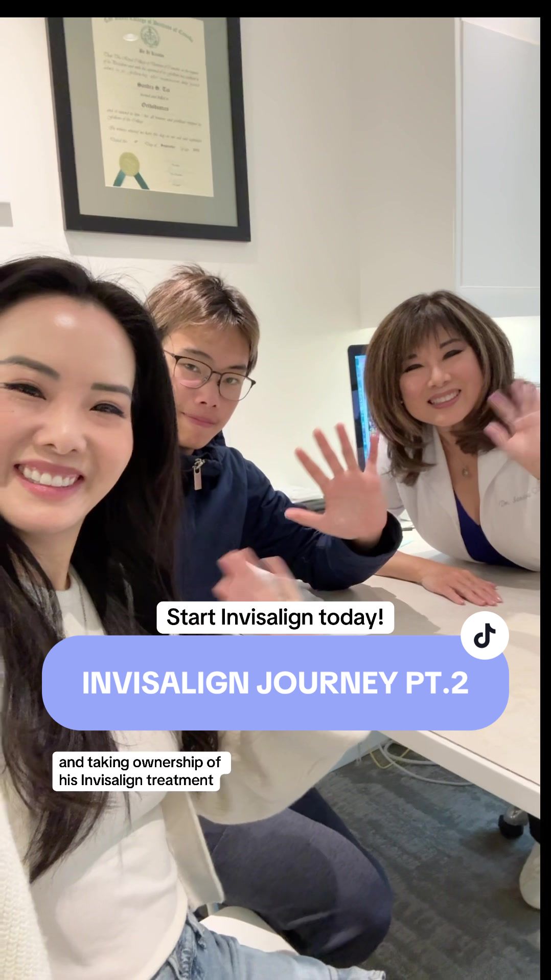TikTok post by @ongsquad for Invisalign. Caption reads: Time flies when you’re having fun.....