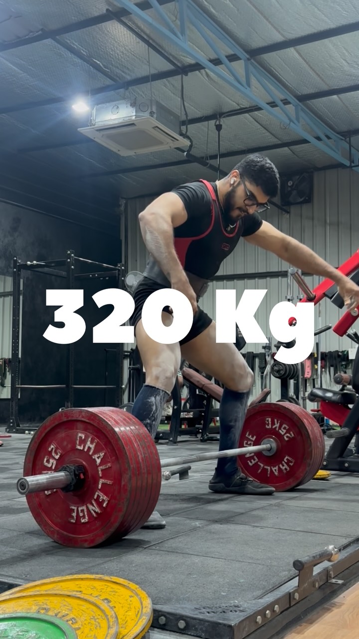 Instagram post by @parthaesthetix for WrathX. Caption reads: 320 Kg Single
Last Heavy session of the prep
6....