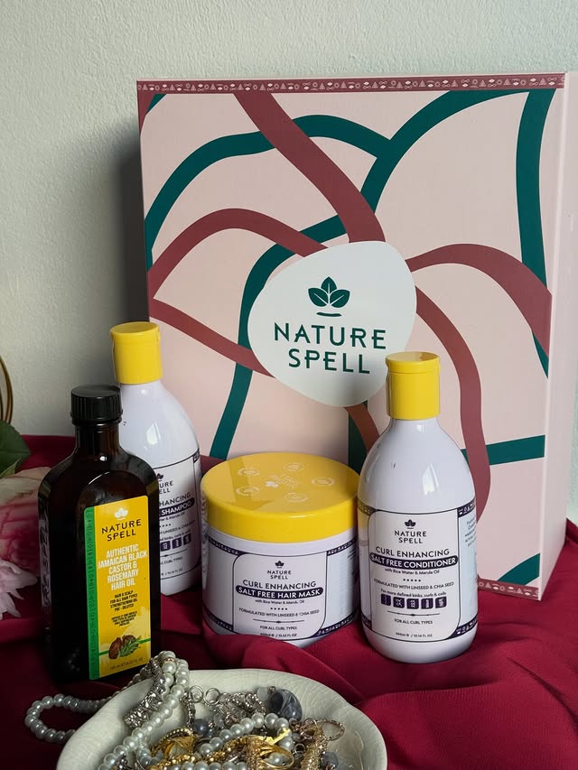 Instagram post by @razs.beautycorner for Nature Spell. Caption reads: Gorgeous gifting with @naturespelluk all your....