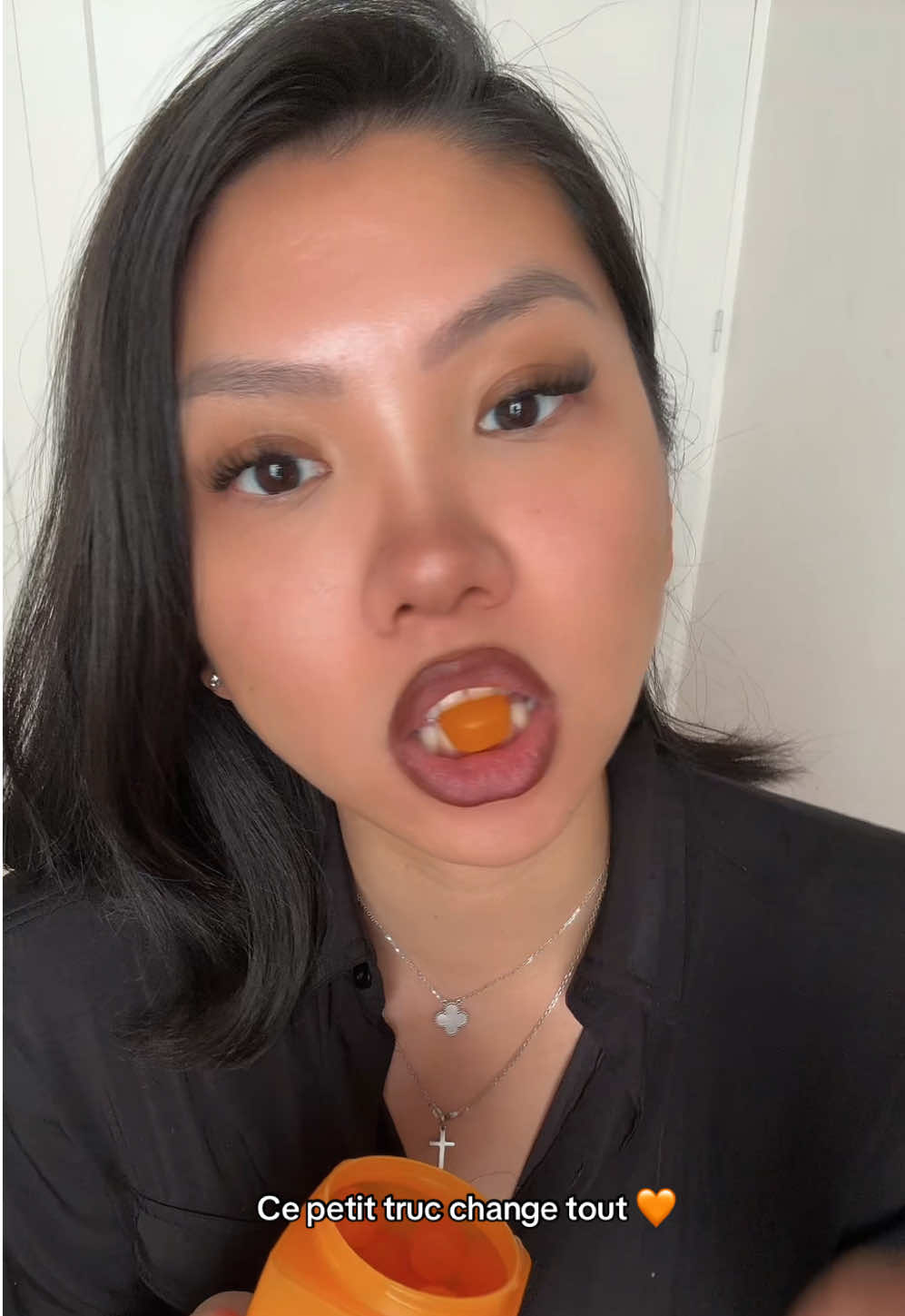 TikTok post by @ella_douceur for Naali. Caption reads: 🧡 @Naali france #tiktokshop #pourtoi.
