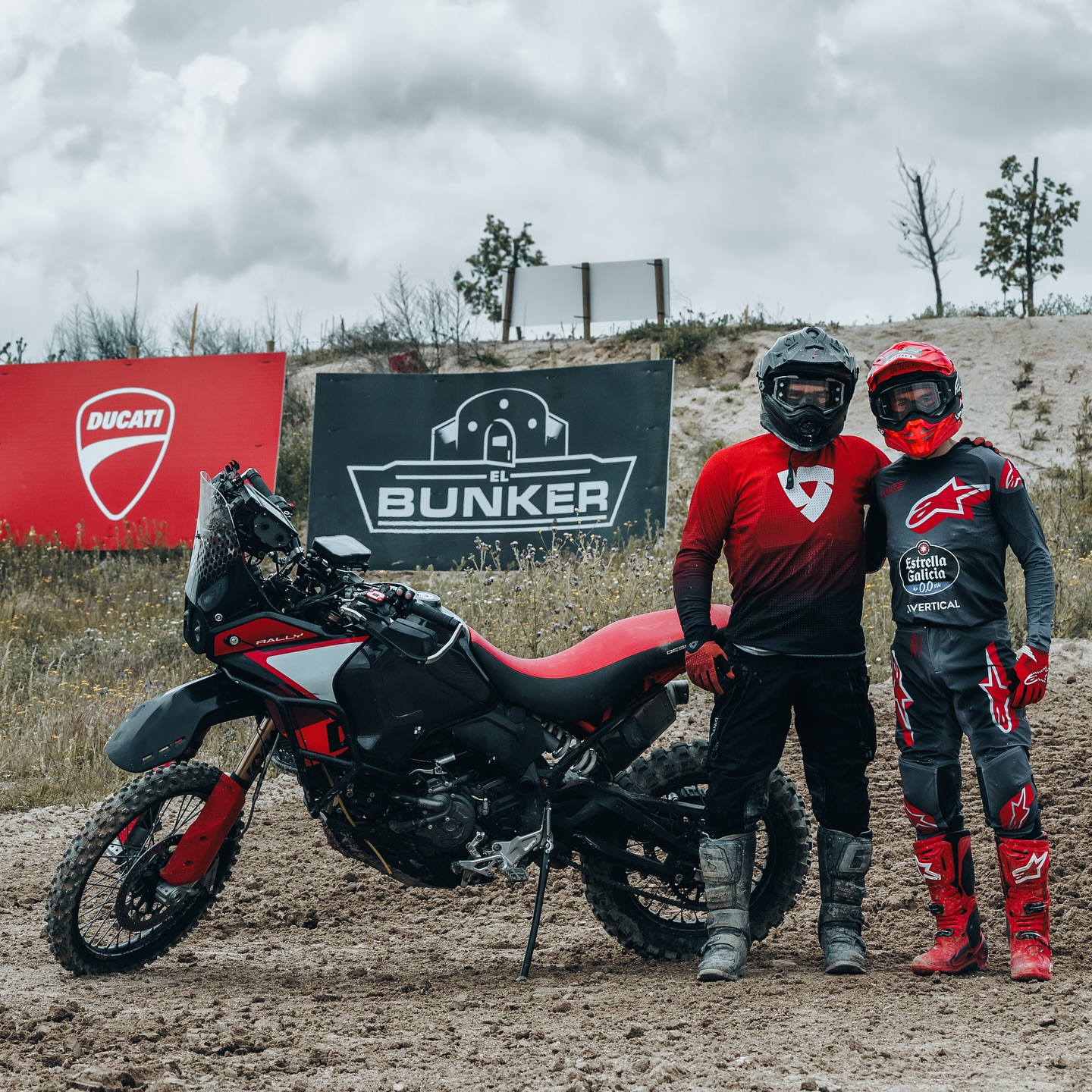 Instagram post by @charlysinewan for Ducati. Caption reads: Hace tiempo de estas fotos, un día entrenando en....