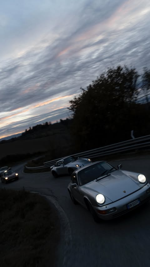 Instagram post by @nikko.dime for Porsche. Caption reads: Roads made for driving. #porsche @porsche....