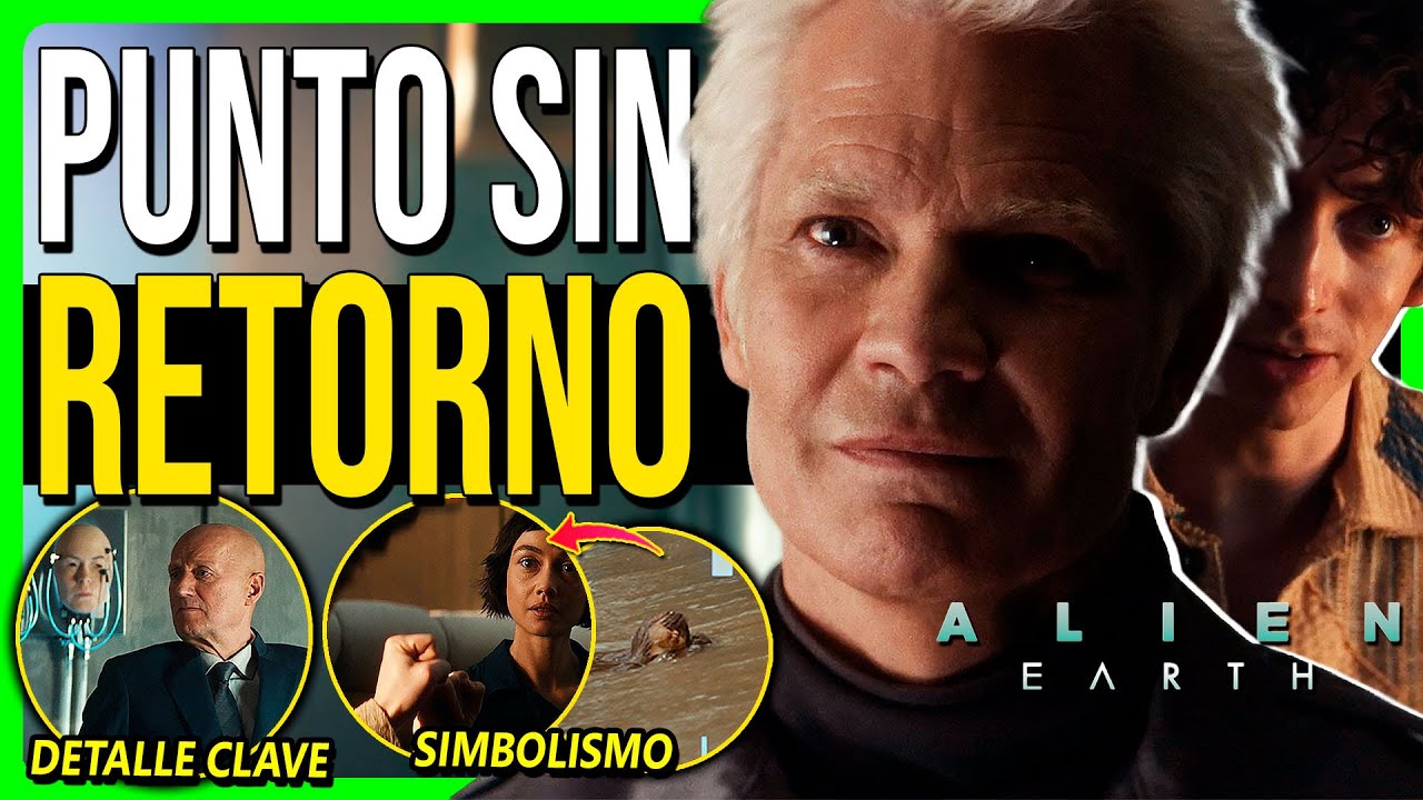 YouTube post by @MaestroCiego for Pampling. Caption reads: 👽Alien: EARTH Episode 4 | Analysis, Explanation,....