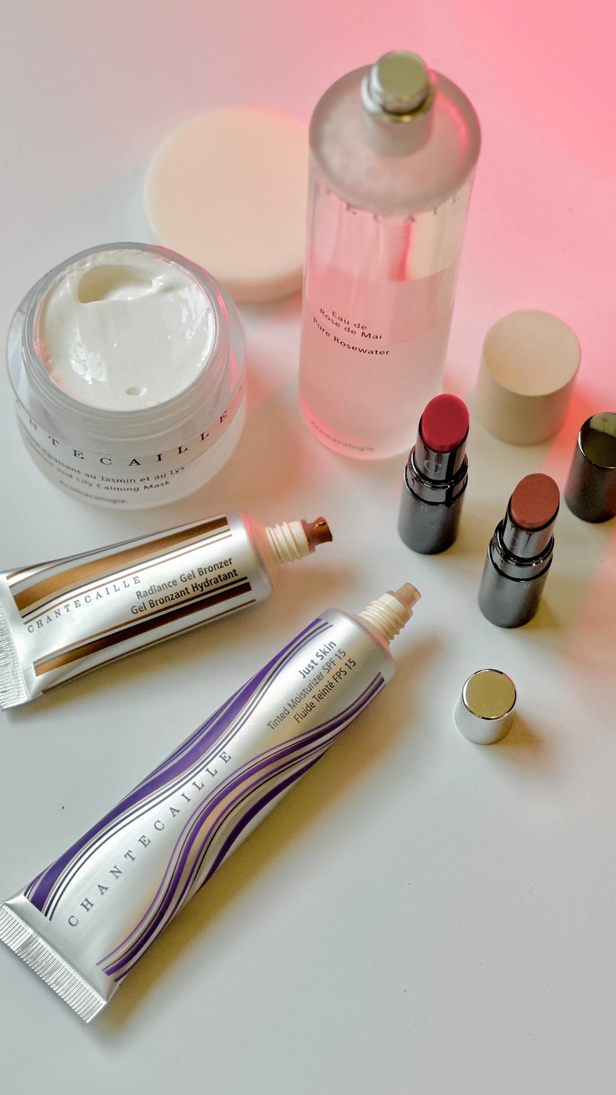 Instagram post by @neha_ethicalbeauty for Chantecaille. Caption reads: Out the door looking polished and put together in....