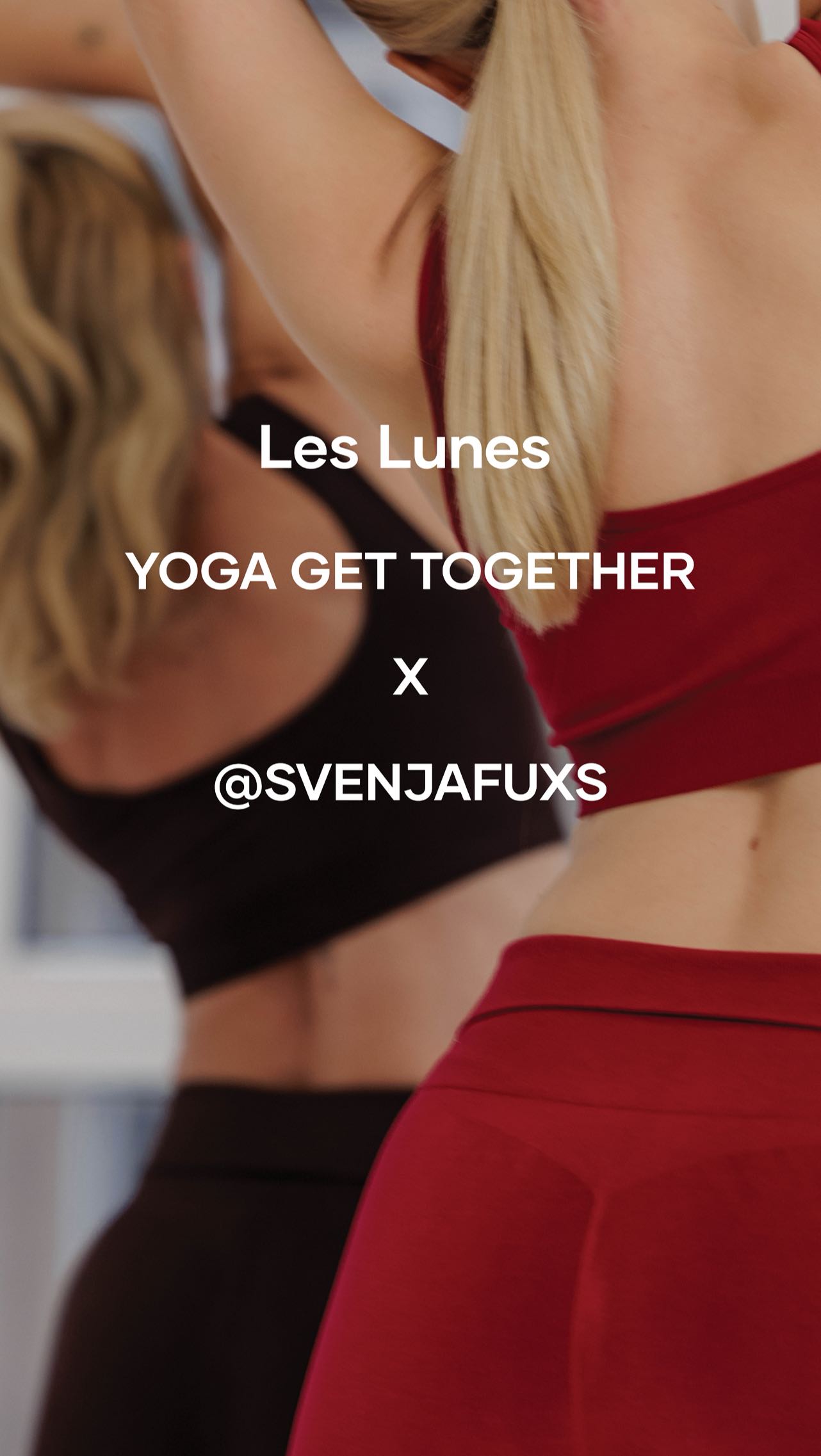 Instagram post by @svenjafuxs for Les Lunes. Caption reads: GIVEAWAY
Lust auf Yoga im Grünen? Gewinne eine....