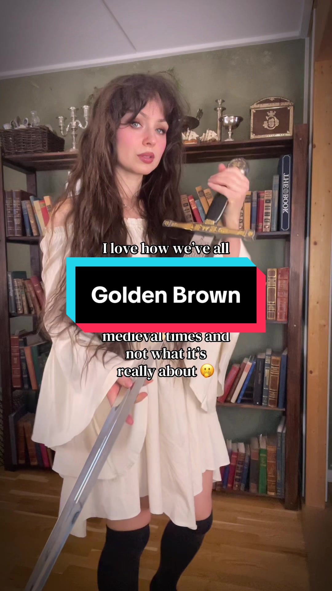 TikTok post by @byhelgam for Scarlet Darkness. Caption reads: [...] it’s really about: 💉 Dress from @Scarlet....