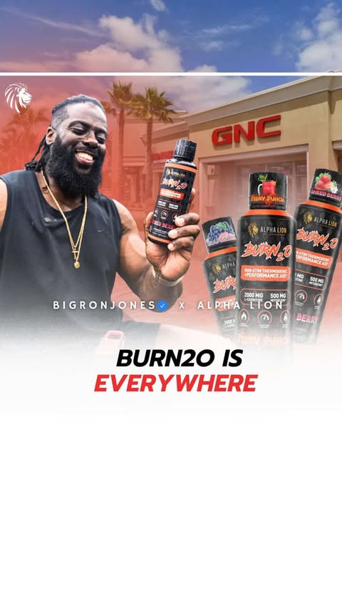 Instagram post by @bigronjones for Alpha Lion. Caption reads: Most people don’t need another fat burner. They....
