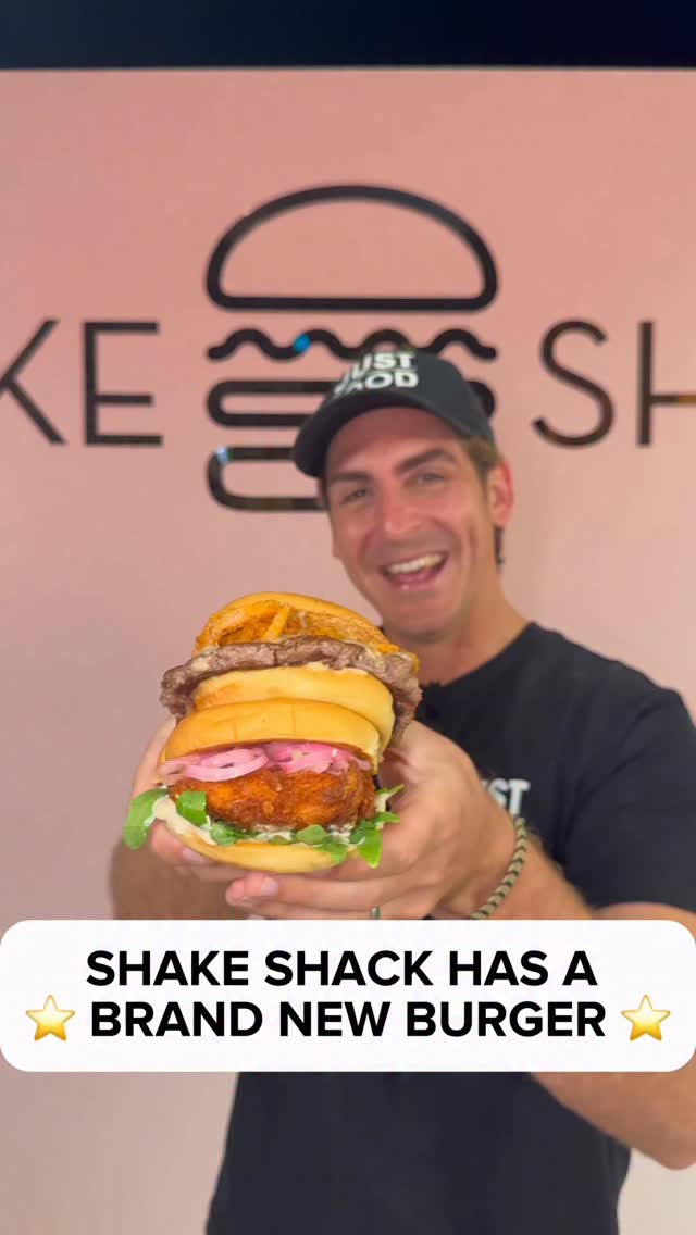 Instagram post by @justfooddxb for Shake Shack. Caption reads: Shake Shack you’ve done it again 👏

We got a....