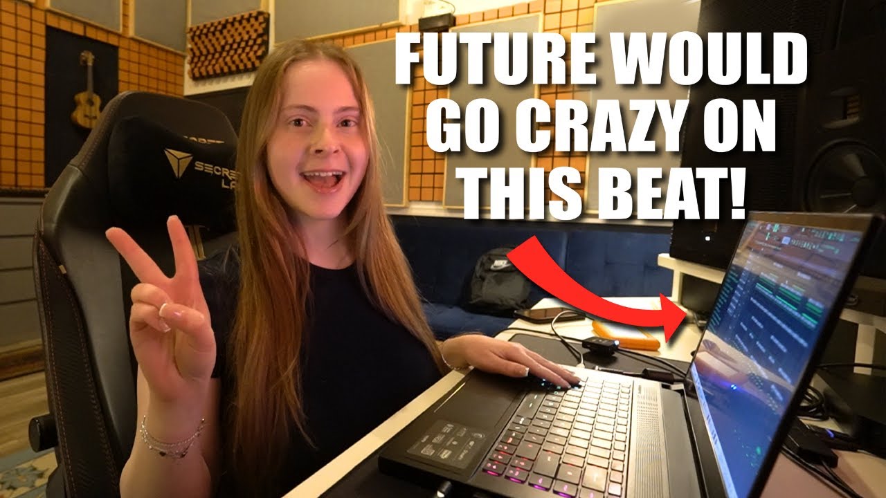 YouTube post by @lollypopbeatz for BeatStars. Caption reads: Making a Trap Beat For Future!.