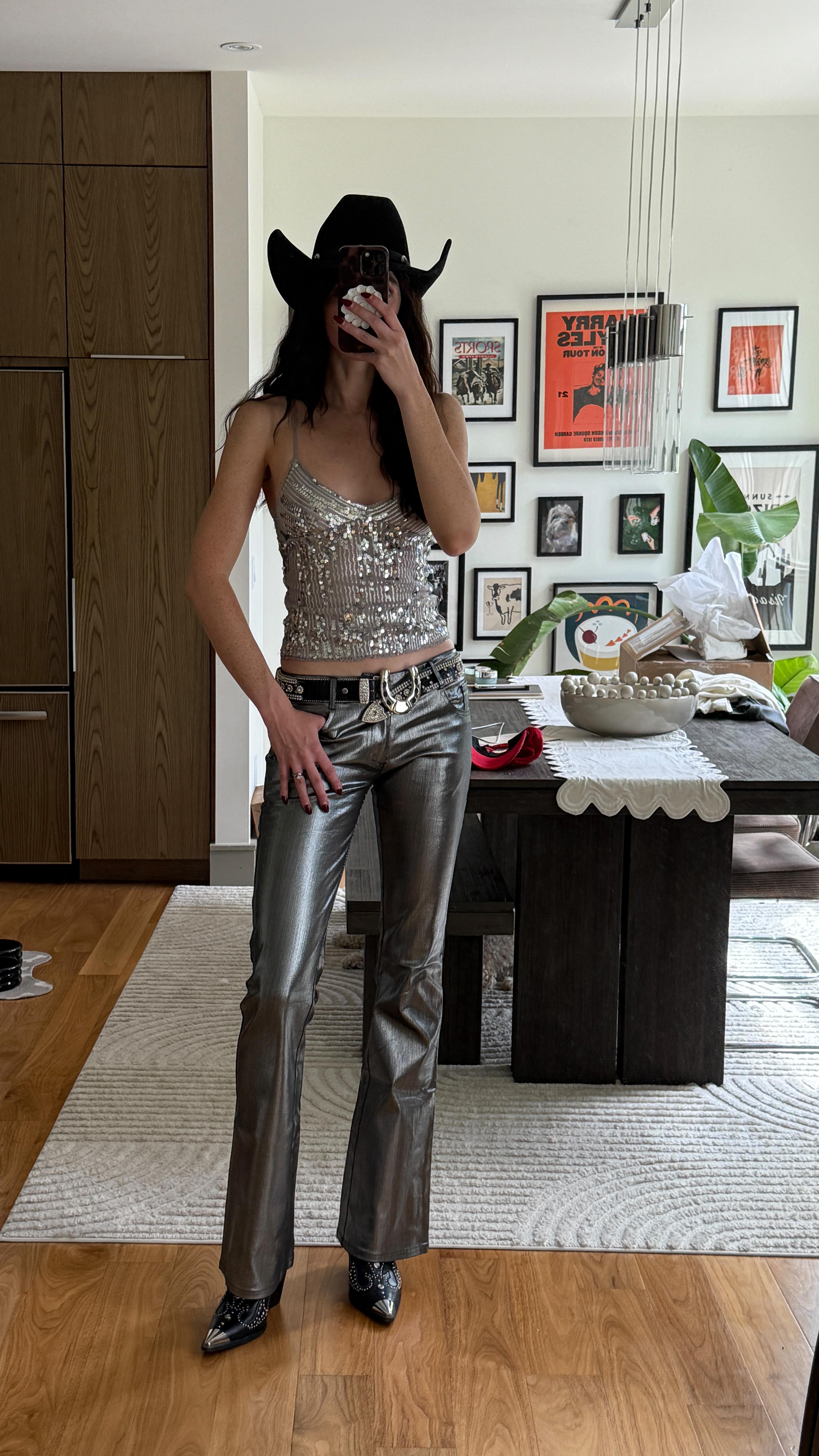 Instagram post by @andie.jey for Poshmark. Caption reads: need a last minute look for the Stampede? i....