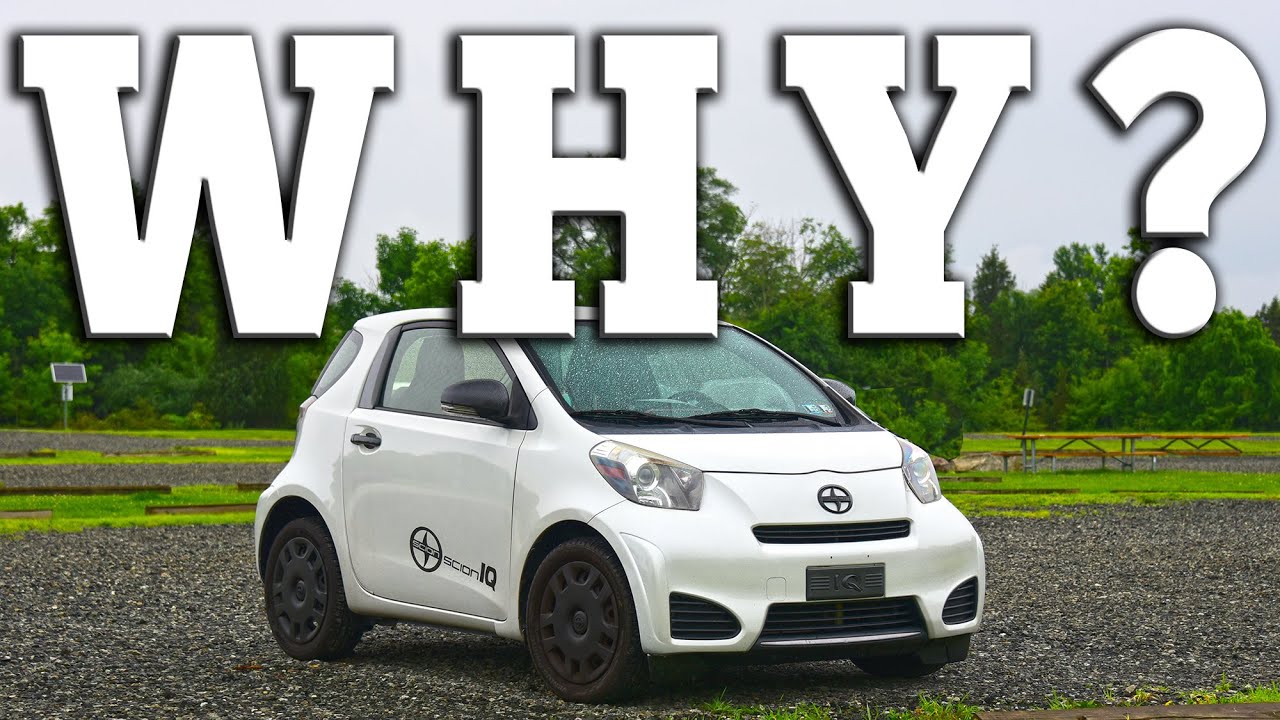YouTube post by @RegularCars for Zazzle. Caption reads: 2014 Scion IQ: Regular Car Reviews.