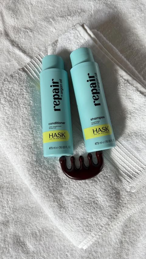 Instagram post by @dr.lyubov_tsaryk for HASK. Caption reads: [...] simple self-care that feels so good. 💛....