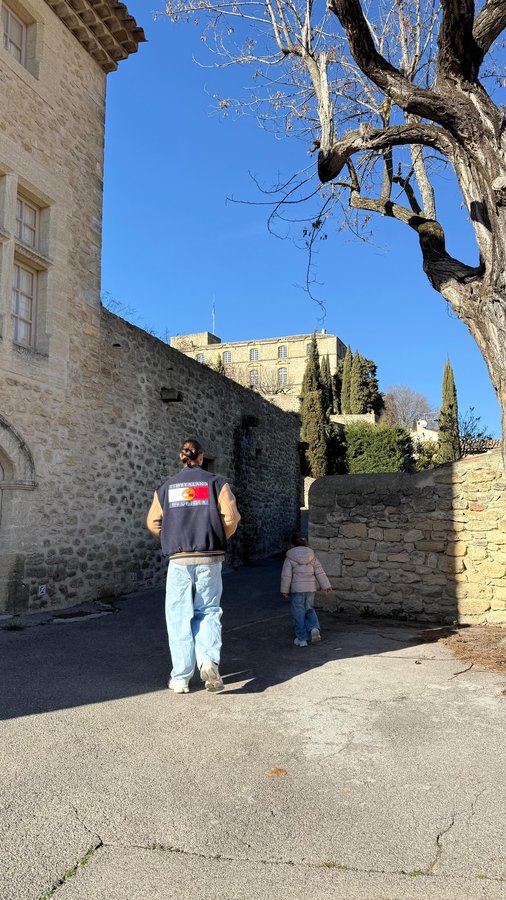 Instagram post by @tanguylmn for CYBEX. Caption reads: Tellement hâte d’emmener baby boy en balade dans....