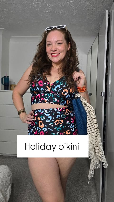 Instagram post by @samantha_ava_grace for BloomChic. Caption reads: Pack in your suitcase! Bikini @bloomchic #bikini....