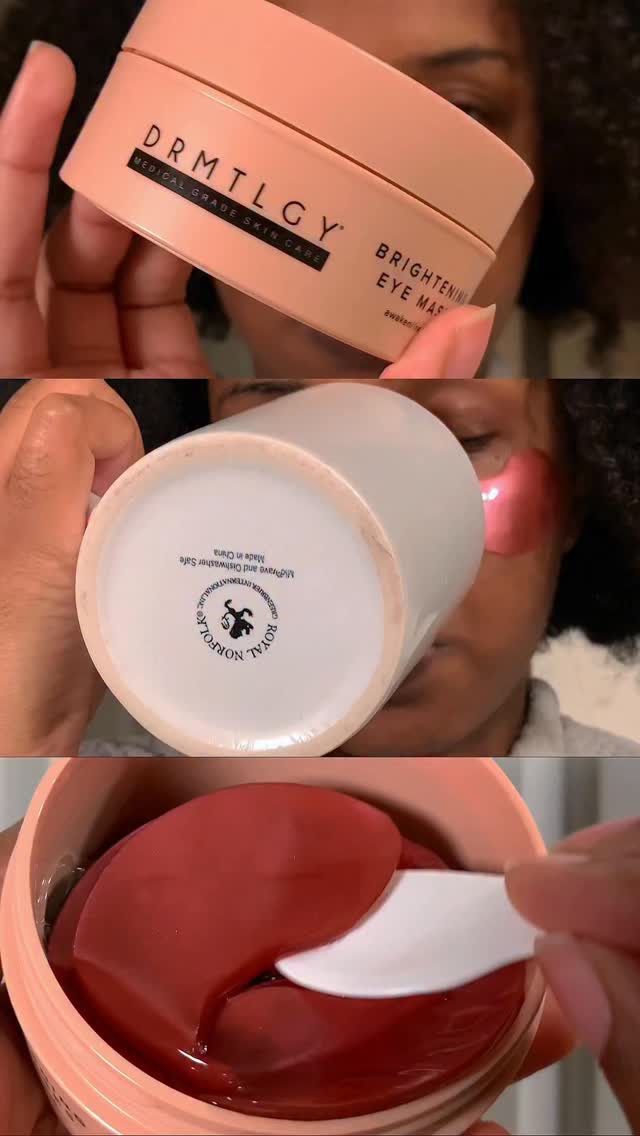 Instagram post by @dollfacemelo for DRMTLGY. Caption reads: ⋆𐙚 ₊ ° ⊹ ♡ wake up tired? these drmtlgy....