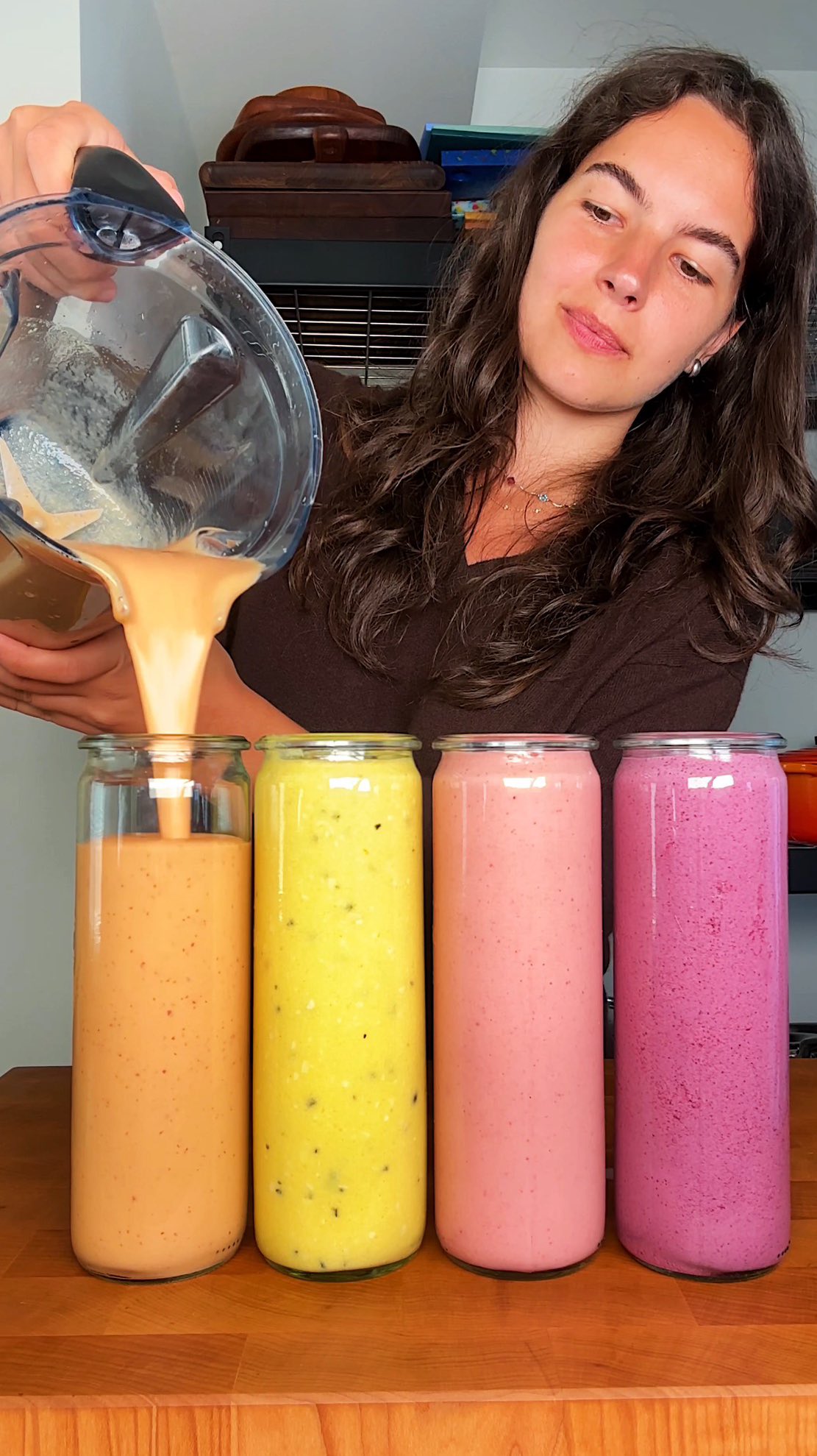 Instagram post by @carolinagelen for gonnaneedmilk. Caption reads: HOMEMADE YOGURT DRINKS #ad — they make the perfect....