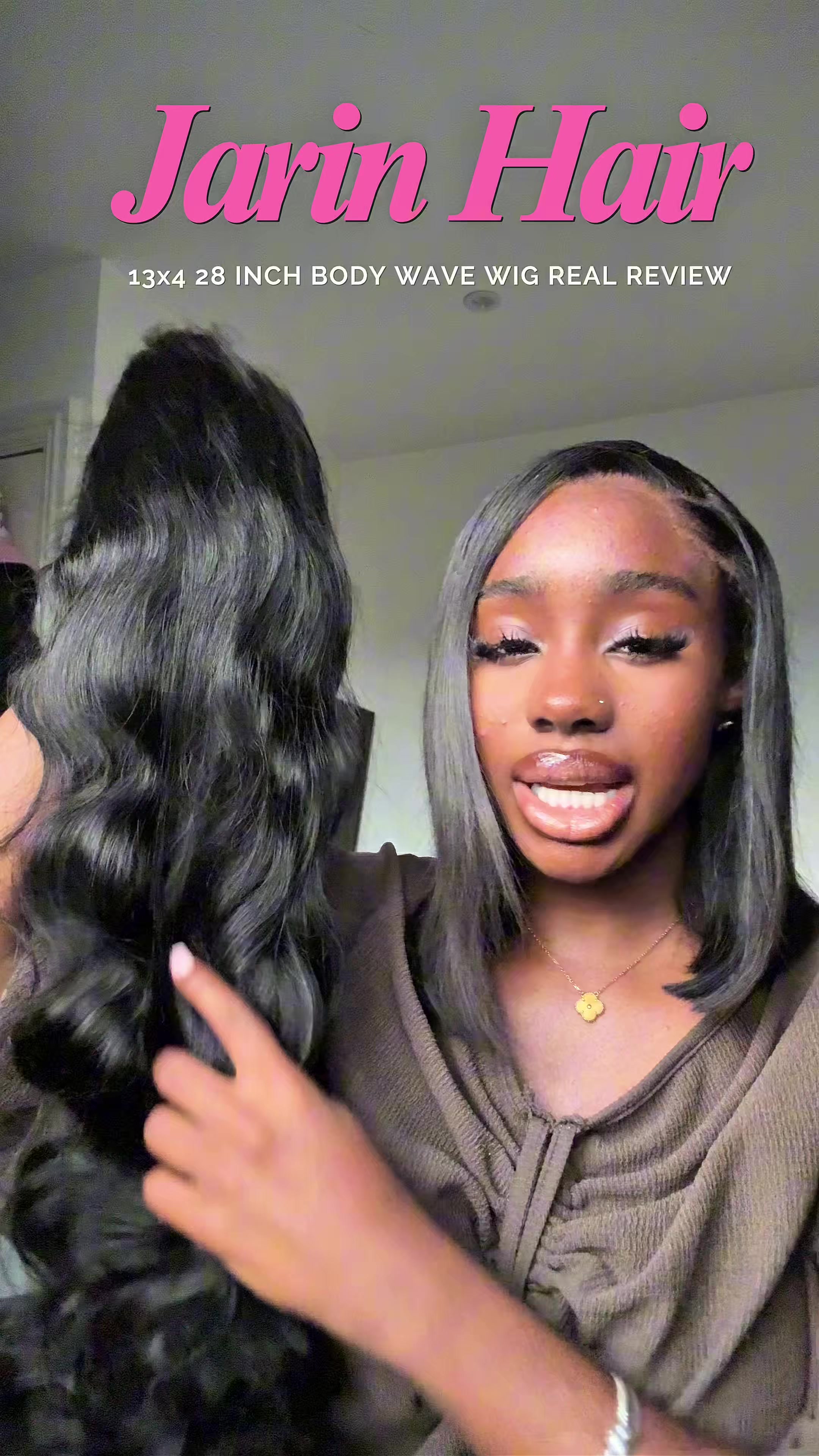 TikTok post by @amariah.lawal for Bling Hair. Caption reads: [...] actually decent quality i won’t lie....