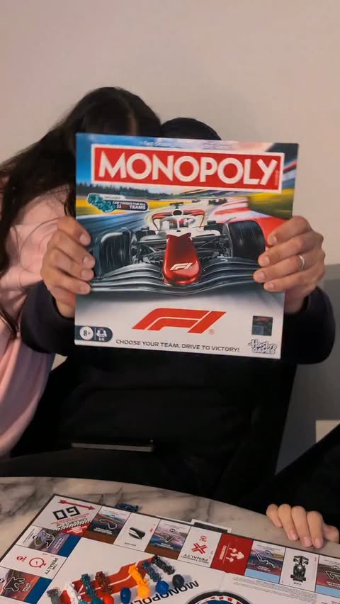 Instagram post by @madeformadison for FORMULA 1. Caption reads: [...] Monopoly gameplay with the world of Formula....