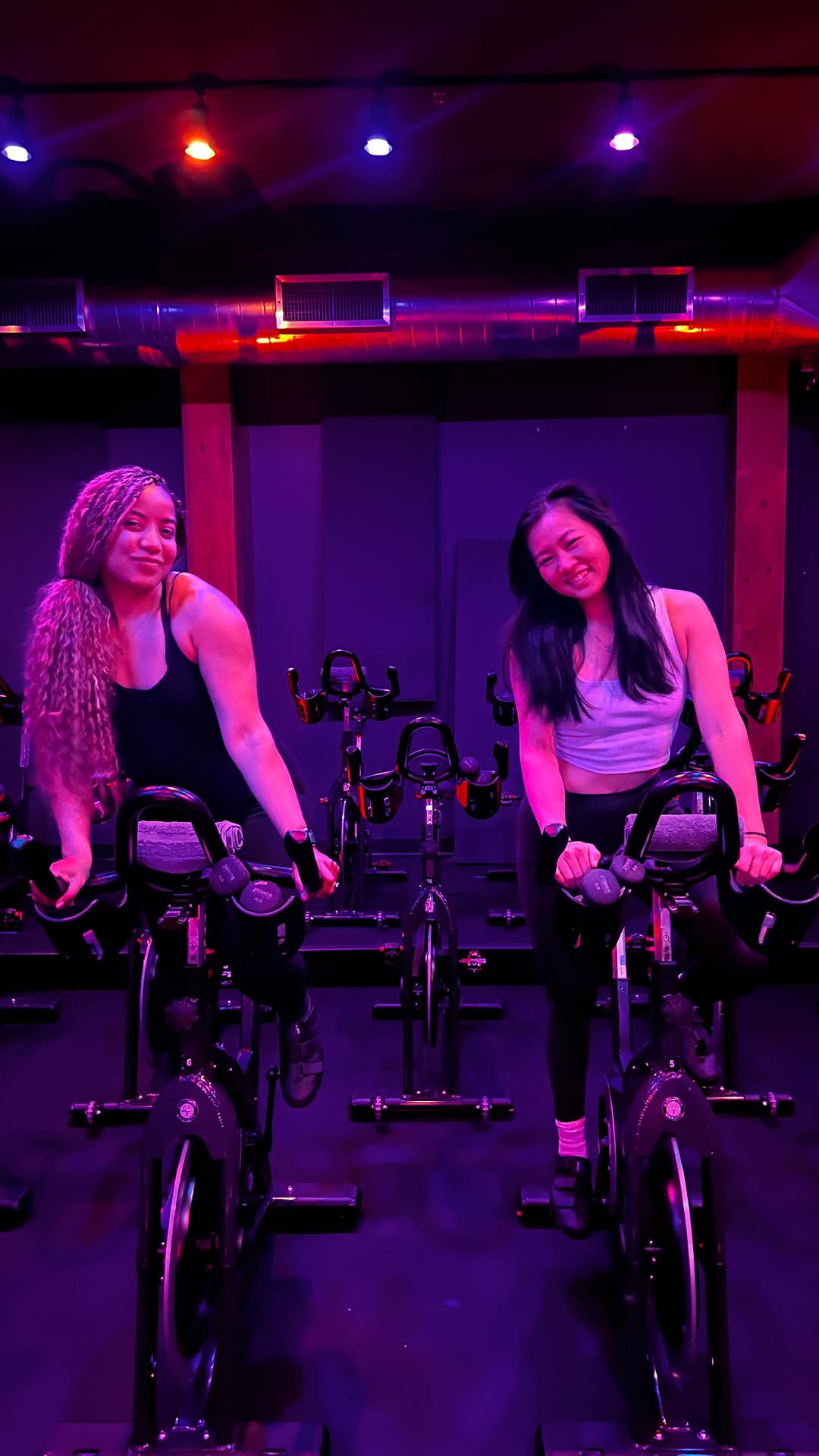 Instagram post by @tcpenny for ClassPass. Caption reads: Trying out a new spin class with @classpass!....