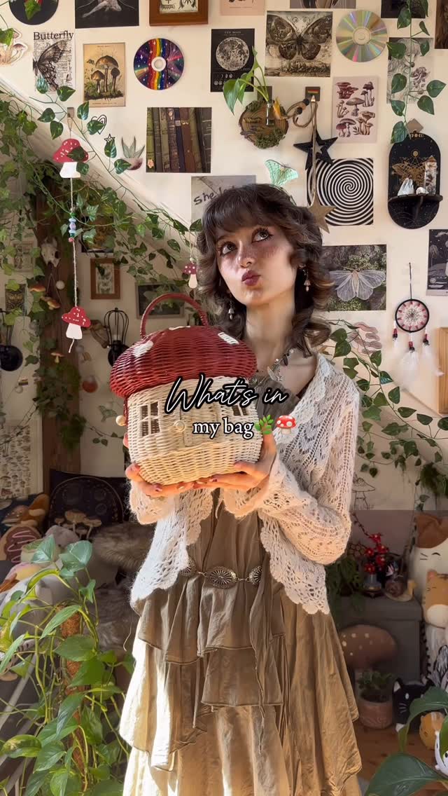 Instagram post by @f4iryybl00d for Olli Ella. Caption reads: can I pay with leaves or crystals....