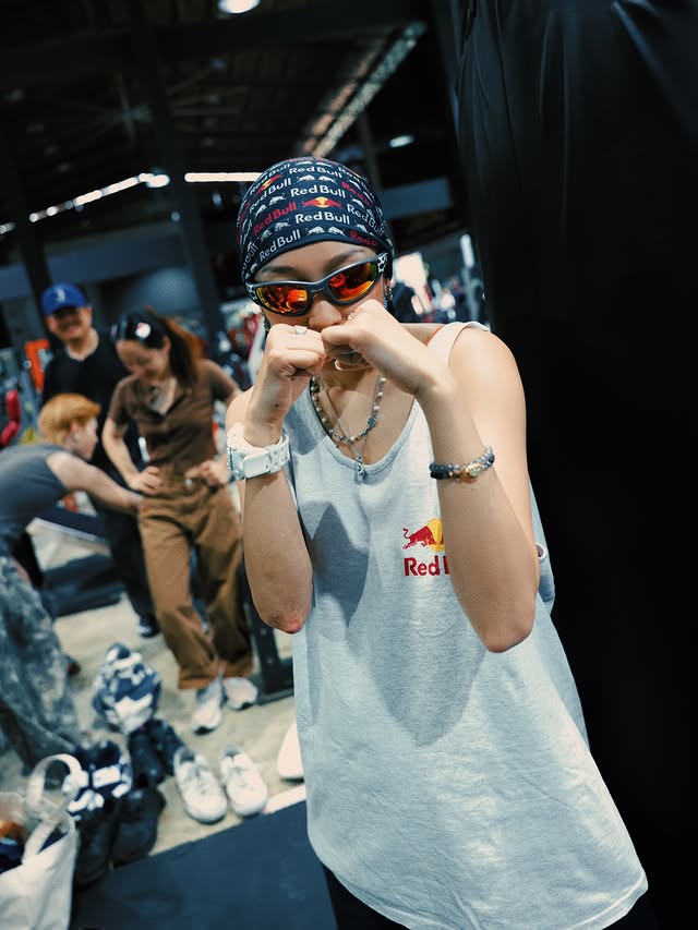 Instagram post by @kyoka_rb.official for Red Bull. Caption reads: Red Bull Dance Your Style Tour with Fam🫶 [...].