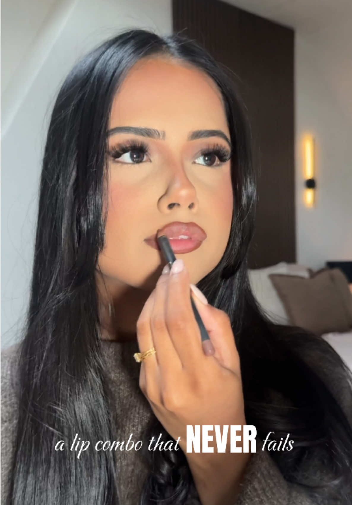 TikTok post by @suffahh for Barry M. Caption reads: one of my go-to's @Barry M Beauty lipliner in....