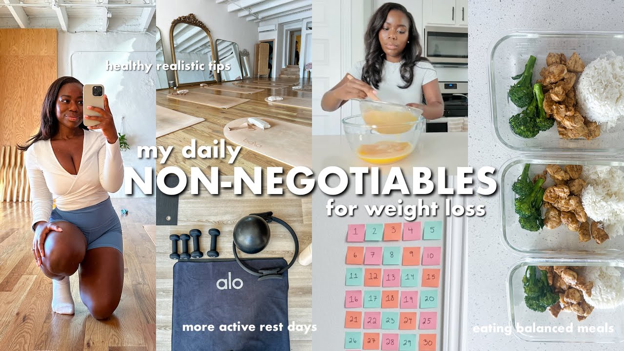 YouTube post by @janet.ndomahina for ClassPass. Caption reads: 5 weight loss non-negotiables | How I lost 25 lbs....